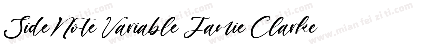 SideNote Variable Jamie Clarke Type字体转换